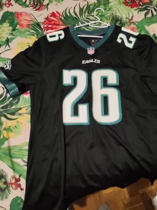 Camiseta NFL Barkley 26 Eagles Negra