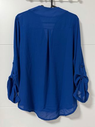 Blusa azul mujer