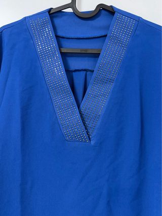 Blusa azul mujer