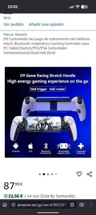 Mando para tablets grandes D9