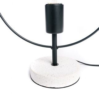 Lámpara De Mesa, Sobremesa Sala De Estar, Dormitorio, Oficina Base Industrial Terrazo