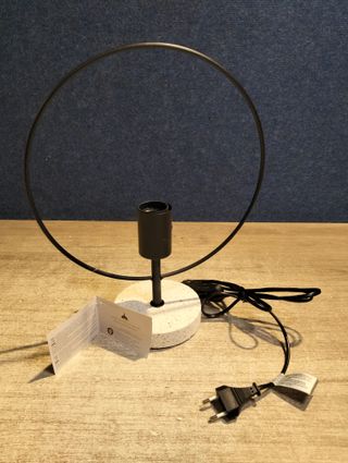 Lámpara De Mesa, Sobremesa Sala De Estar, Dormitorio, Oficina Base Industrial Terrazo