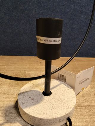 Lámpara De Mesa, Sobremesa Sala De Estar, Dormitorio, Oficina Base Industrial Terrazo