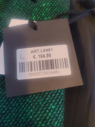 Giacca lunga donna verde glitter