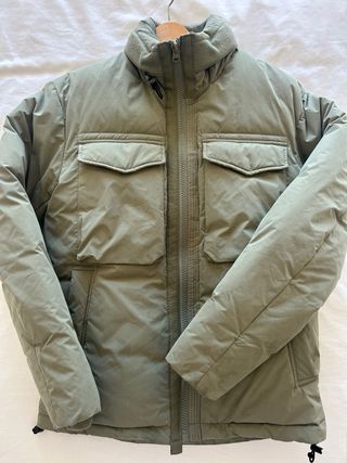 Chaqueta Zara Plumas Verde