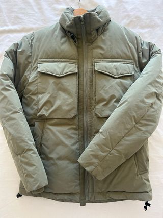 Chaqueta Zara Plumas Verde