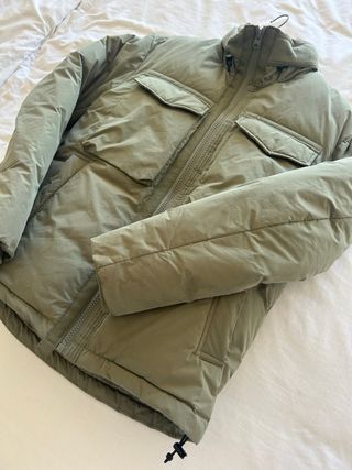 Chaqueta Zara Plumas Verde