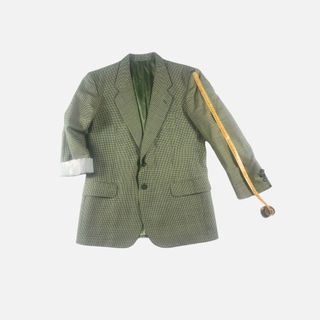 Blazer Lana Vergine Vintage Anni 90 Tg 50