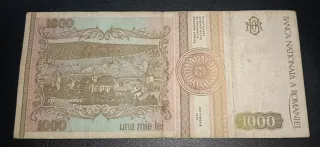 Banconota 1000 Lei Romania 1991