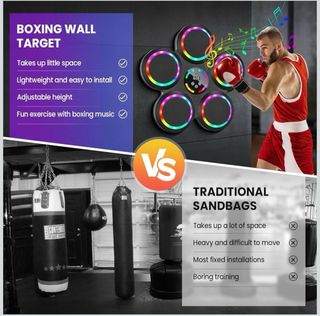 Máquina de Boxeo con Música y Luces LED