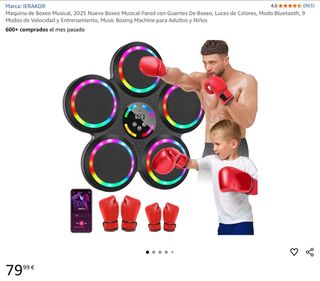 Máquina de Boxeo con Música y Luces LED