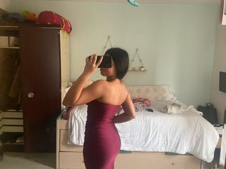 Vestido de graduación rojo