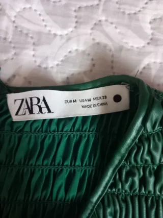 Blusa Zara Talla M Verde