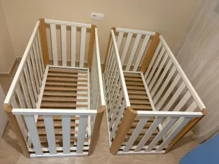 Dos Cunas colecho madera y blanca