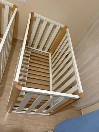 Dos Cunas colecho madera y blanca