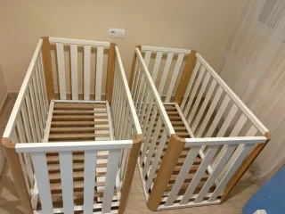 Dos Cunas colecho madera y blanca