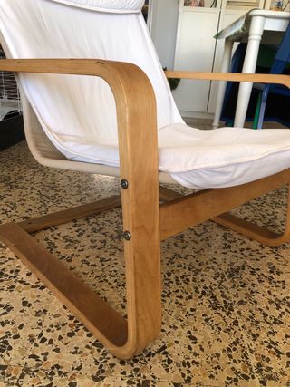 Sillón butaca Ikea POÄNG blanca