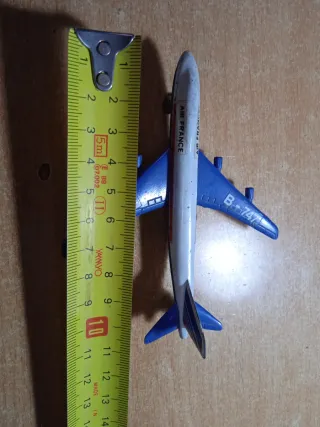 Avión Air France Boeing 747 metálico años 70