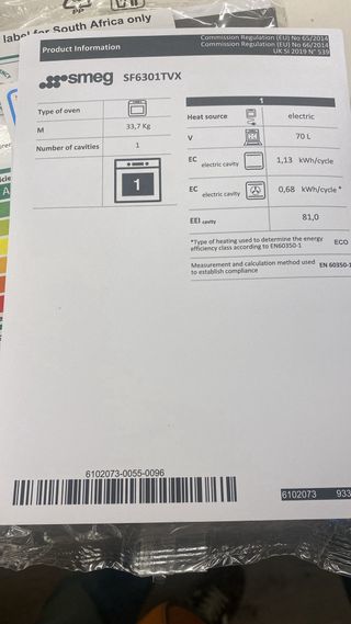 Horno y Vitrocerámica Inducción Smeg