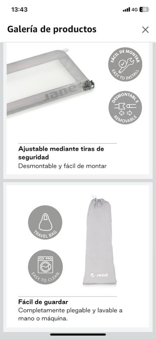 Barrera de Cama Jane Infantil Nueva