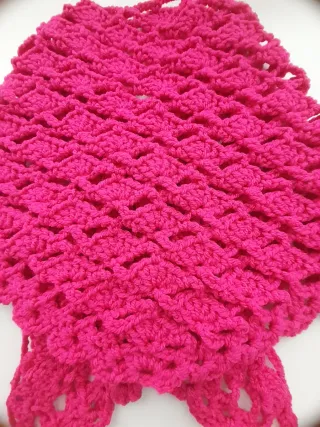 Preciosa toquilla crochet niña 3-7 años