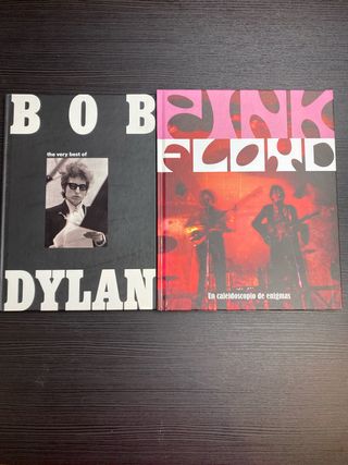 2 Libros Música Bob Dylan Pink Floyd