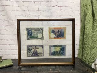 Cuadro 4 Billetes Antiguos España