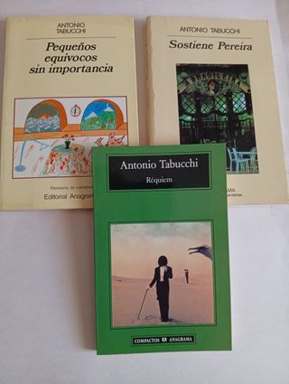 3 novelas de Antonio Tabucchi en Anagrama
