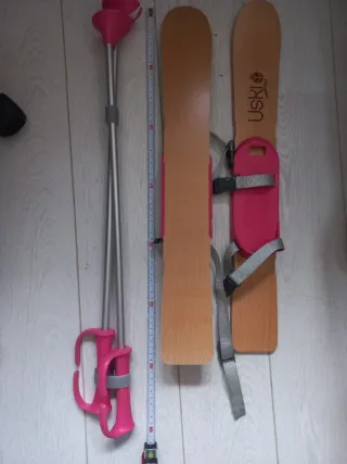 Esquís infantiles USKI con bastones