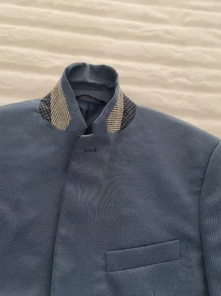 Americana Zara Hombre Talla 50 Azul