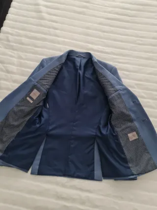 Americana Zara Hombre Talla 50 Azul