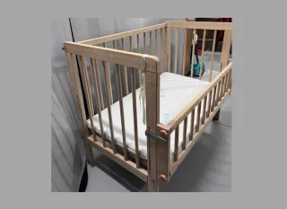 Minicuna madera con colchón