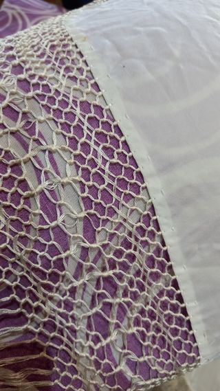 Mantón de Manila Seda Bordado a Mano