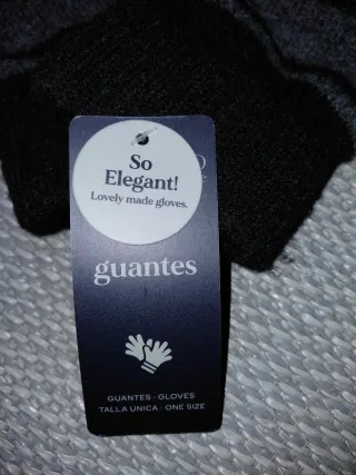 Guantes negros y grises sin estrenar