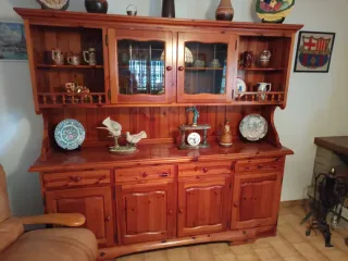 Mueble comedor rústico madera roble