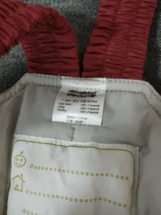 Mono de nieve para niño/niña