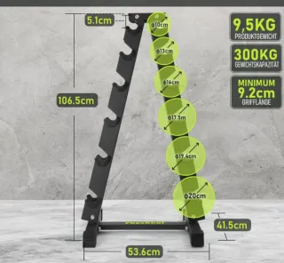 Soporte para 12 mancuernas nuevo.