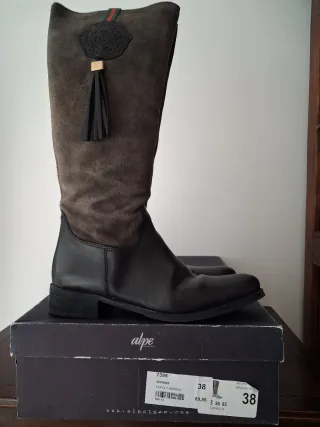 Botas Altas Alpe Tripoly Serraje - Talla 38 (Poco