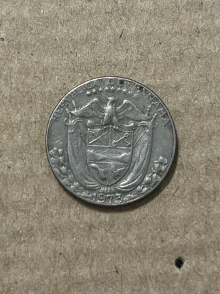 Moneda 1/10 Balboa Panamá 1973
