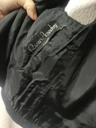 Chaleco fiesta negro con pedrería