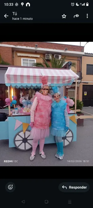 Disfraces Algodón de Azúcar