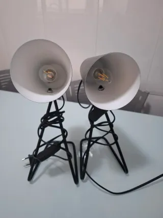 Lámparas de mesa negras (2 unidades)