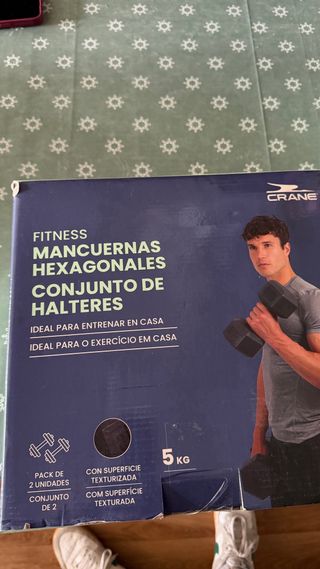 -Barra de pesas 20 kg Fitness Conjunto -mancuernas