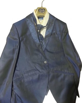 Traje de novio azul On Par Don felix