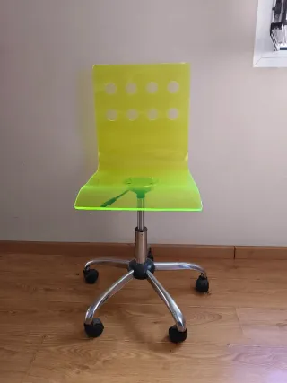 Silla de escritorio metacrilato transparente