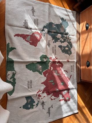 Alfombra Mapa Mundi Habitación Infantil y juvenil