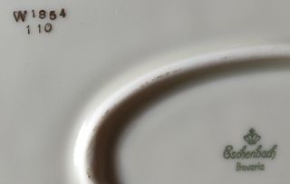 Tris Piatti Porcellana Vintage Eschenbach