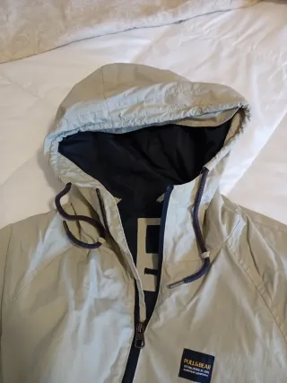 Cortavientos Pull&Bear Beige y Azul Talla M