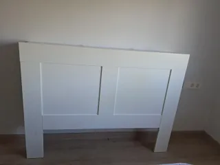 Cabecero de cama blanco