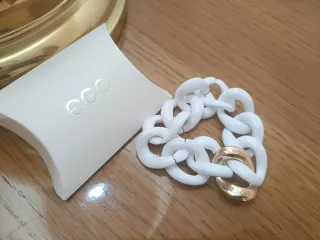Bracciale Ego bianco e oro